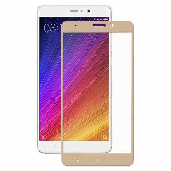 Защитное стекло 3D для Xiaomi Mi5S Plus (золотой) Защитное стекло 3D для Xiaomi Mi5S Plus (золотой)