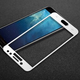 Защитное стекло 3D для Samsung Galaxy J7 Plus / C8 (белый)