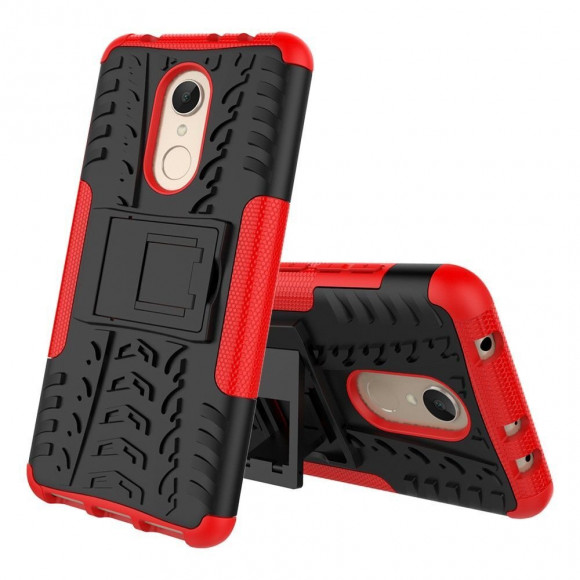 Чехол Hybrid Armor для Xiaomi Redmi 5 (черный + красный) Чехол Hybrid Armor для Xiaomi Redmi 5 (черный + красный)