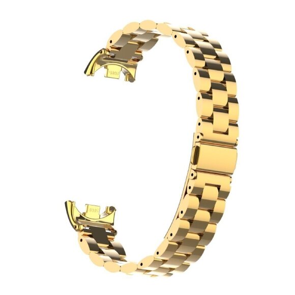 Стальной браслет для Xiaomi Mi Smart Band 8, Xiaomi Mi Band 8 (золотой) Стальной браслет для Xiaomi Mi Smart Band 8, Xiaomi Mi Band 8 (золотой)