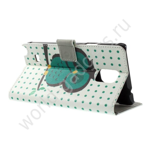 Чехол для Samsung Galaxy Note 4 (Зеленая Сова)