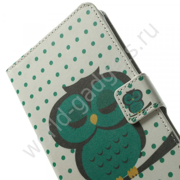 Чехол для Samsung Galaxy Note 4 (Зеленая Сова)