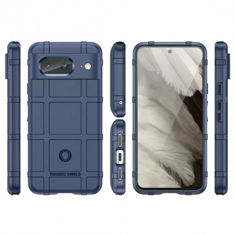 Чехол-накладка Shock-proof для Google Pixel 8 (темно-синий)