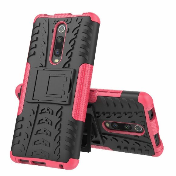Чехол Hybrid Armor для Xiaomi Redmi K20 / Redmi K20 Pro / Xiaomi Mi 9T / Mi 9T Pro (черный + розовый) Чехол Hybrid Armor для Xiaomi Redmi K20 / Redmi K20 Pro / Xiaomi Mi 9T / Mi 9T Pro (черный + розовый)