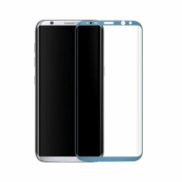 Защитное стекло 3D для Samsung Galaxy S8 (голубой)