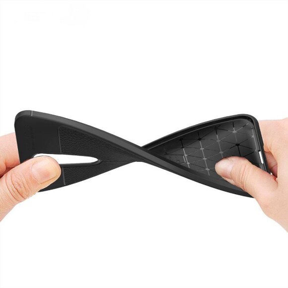 Чехол-накладка Litchi Grain для Xiaomi Redmi 8 / Redmi 8A (красный)