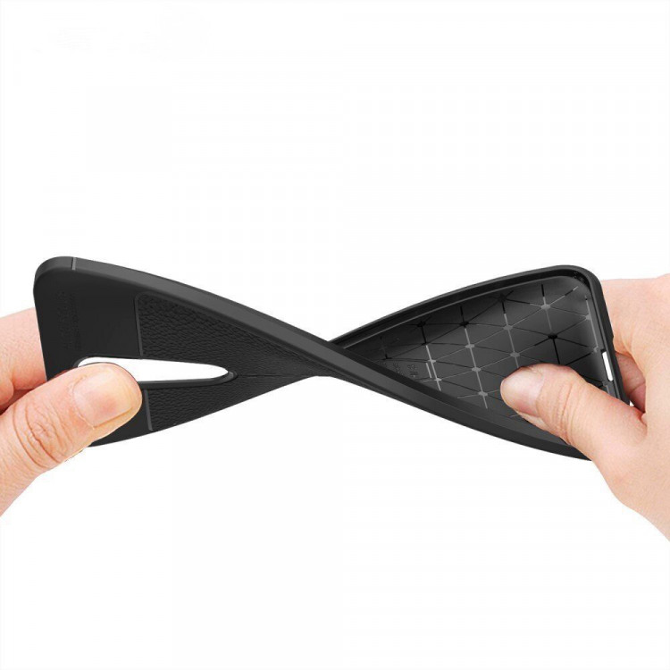 Чехол-накладка Litchi Grain для Xiaomi Redmi 8 / Redmi 8A (красный)