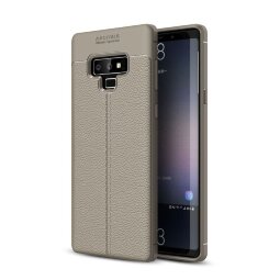 Чехол-накладка Litchi Grain для Samsung Galaxy Note 9 (серый)