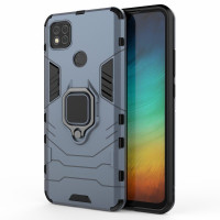 Чехол Armor Ring Holder для Xiaomi Redmi 9C (темно-синий)