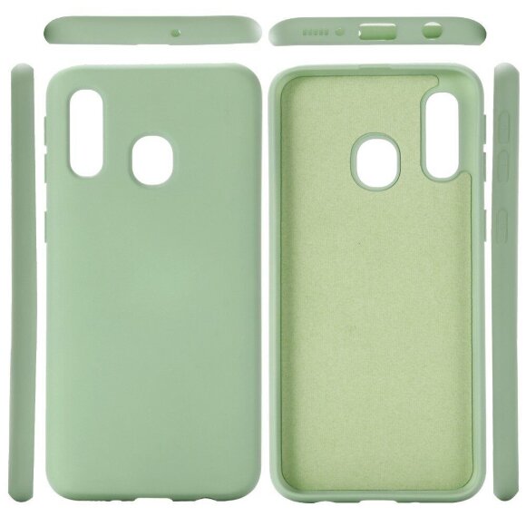 Силиконовый чехол Mobile Shell для Samsung Galaxy A30 / Galaxy A20 (темно-зеленый) Силиконовый чехол Mobile Shell для Samsung Galaxy A30 / Galaxy A20 (темно-зеленый)