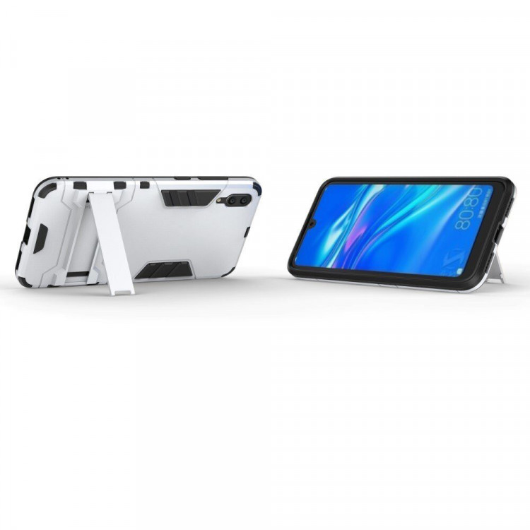 Чехол Duty Armor для Huawei Enjoy 9 / Huawei Y7 Pro (2019) (серебряный)