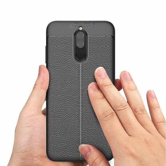 Чехол-накладка Litchi Grain для Huawei Mate 10 Lite / Nova 2i (черный) Чехол-накладка Litchi Grain для Huawei Mate 10 Lite / Nova 2i (черный)