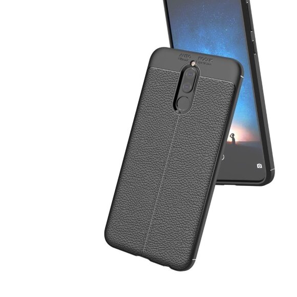 Чехол-накладка Litchi Grain для Huawei Mate 10 Lite / Nova 2i (черный) Чехол-накладка Litchi Grain для Huawei Mate 10 Lite / Nova 2i (черный)