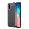 Чехол-накладка Litchi Grain для Samsung Galaxy S20+ (Plus) (черный)