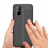 Чехол-накладка Litchi Grain для Samsung Galaxy S20+ (Plus) (черный)
