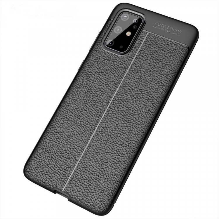 Чехол-накладка Litchi Grain для Samsung Galaxy S20+ (Plus) (черный)