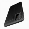 Чехол-накладка Litchi Grain для Samsung Galaxy S20+ (Plus) (черный)