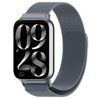Миланский сетчатый браслет для Xiaomi Band 8 Pro, Redmi Watch 4 (серый)