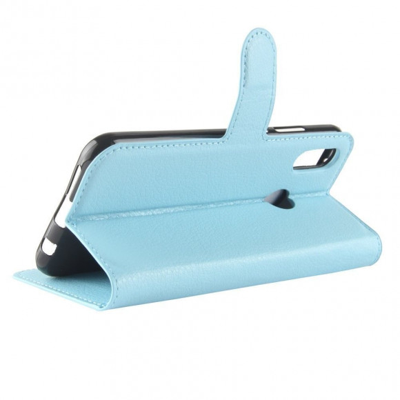 Чехол с визитницей для Huawei P20 Lite / nova 3e (голубой) Чехол с визитницей для Huawei P20 Lite / nova 3e (голубой)