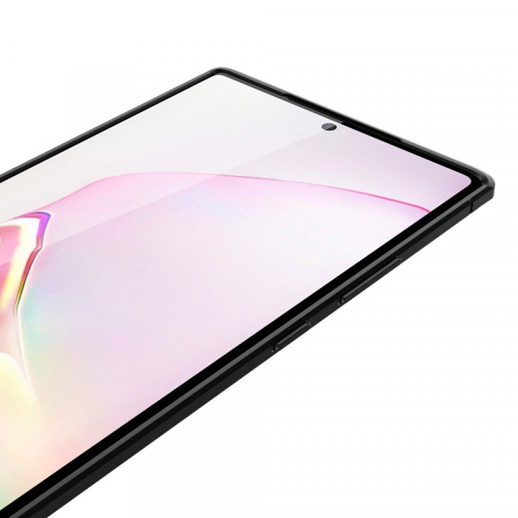 Чехол-накладка Litchi Grain для Samsung Galaxy Note 20 Ultra (черный)