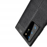 Чехол-накладка Litchi Grain для Samsung Galaxy Note 20 Ultra (черный)