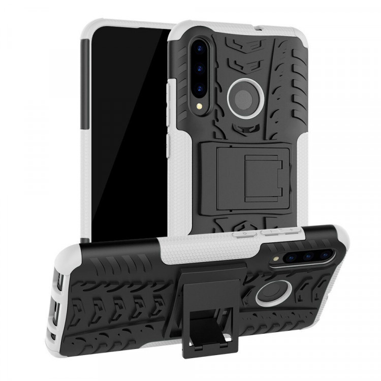 Чехол Hybrid Armor для Huawei P Smart+ (Plus) 2019 / Enjoy 9s / Honor 10i (черный + белый)