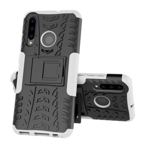 Чехол Hybrid Armor для Huawei P Smart+ (Plus) 2019 / Enjoy 9s / Honor 10i (черный + белый)