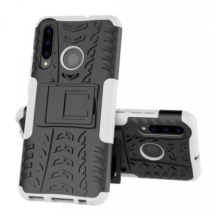 Чехол Hybrid Armor для Huawei P Smart+ (Plus) 2019 / Enjoy 9s / Honor 10i (черный + белый)