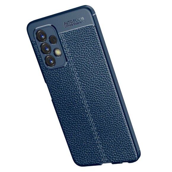 Чехол-накладка Litchi Grain для Samsung Galaxy A23 4G (темно-синий) Чехол-накладка Litchi Grain для Samsung Galaxy A23 4G (темно-синий)