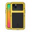 Гибридный чехол LOVE MEI для iPhone 14 (желтый)