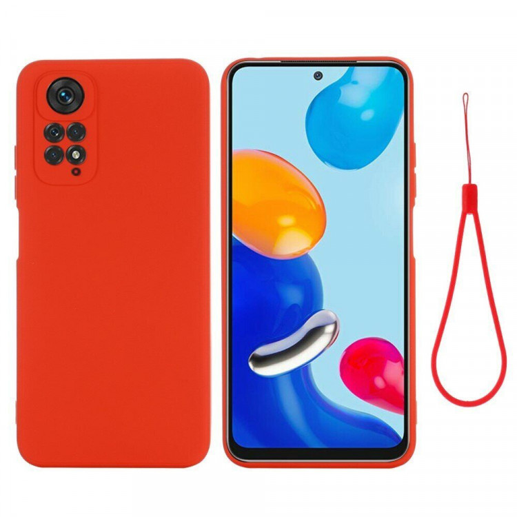 Силиконовый чехол Mobile Shell для Xiaomi Redmi Note 11 / Redmi Note 11S (красный)