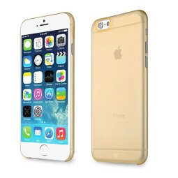 Ультратонкий чехол бампер BASEUS iPhone 6 / 6S (золотой)