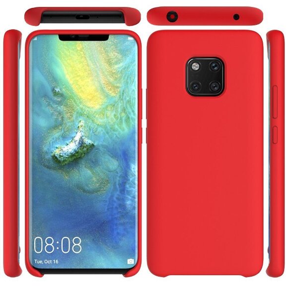 Силиконовый чехол Mobile Shell для Huawei Mate 20 Pro (красный)