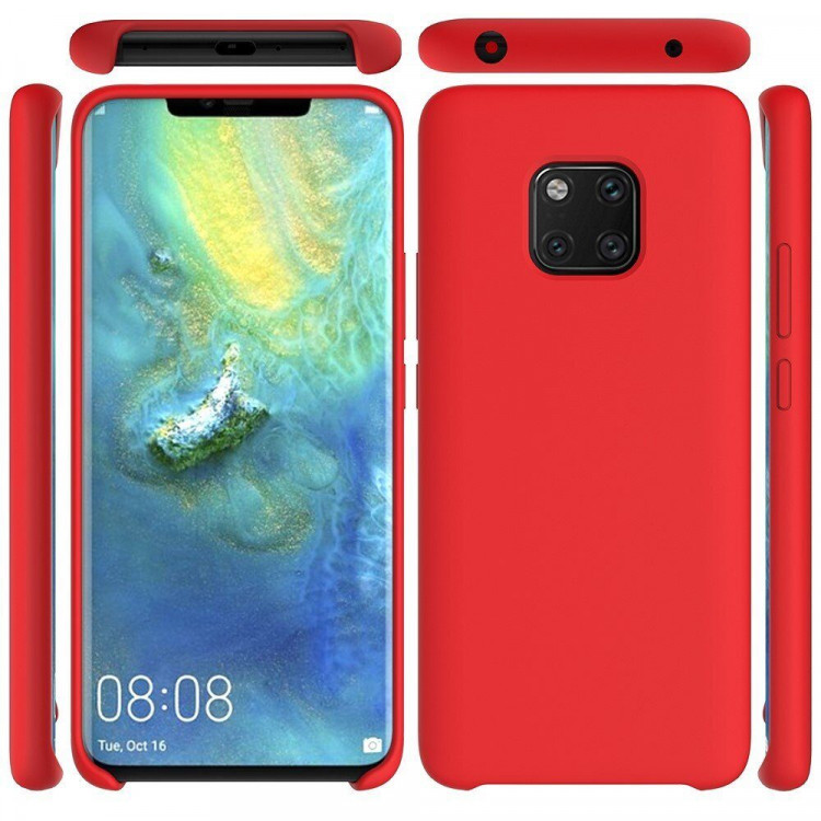Силиконовый чехол Mobile Shell для Huawei Mate 20 Pro (красный)