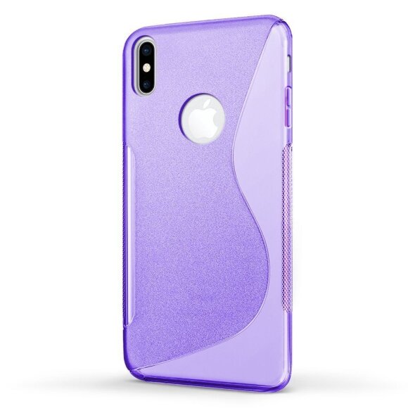 Нескользящий чехол для iPhone X / ХS (фиолетовый) Нескользящий чехол для iPhone X / ХS (фиолетовый)