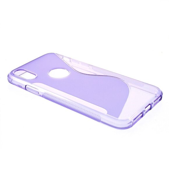 Нескользящий чехол для iPhone X / ХS (фиолетовый) Нескользящий чехол для iPhone X / ХS (фиолетовый)