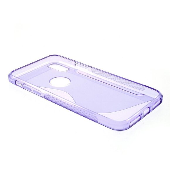 Нескользящий чехол для iPhone X / ХS (фиолетовый) Нескользящий чехол для iPhone X / ХS (фиолетовый)