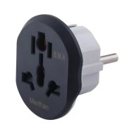 Универсальный сетевой переходник Merkan 16А на Европейскую розетку AU/US/UK-EU (5шт.)
