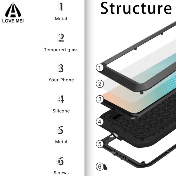 Гибридный чехол LOVE MEI для Huawei P30 Pro (желтый) Гибридный чехол LOVE MEI для Huawei P30 Pro (желтый)