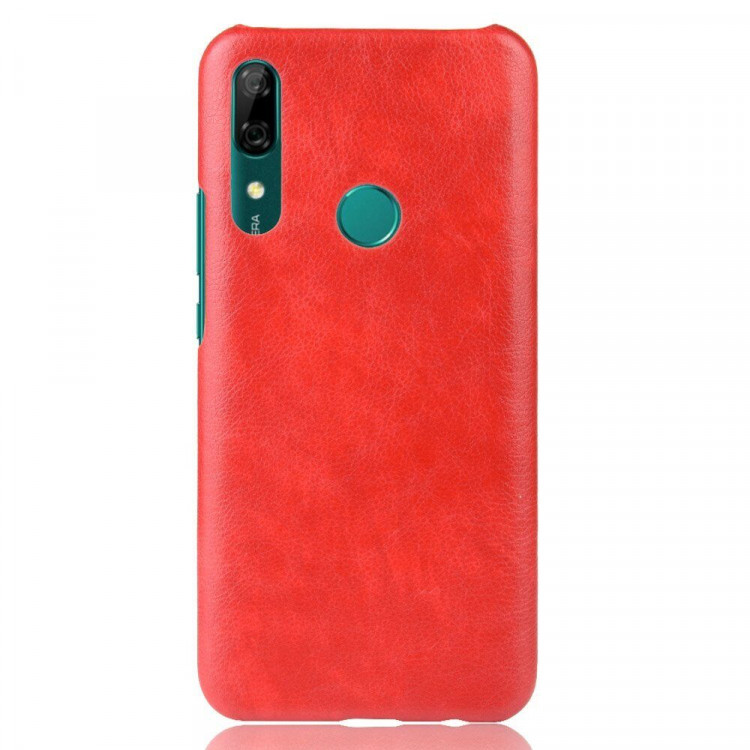 Кожаная накладка-чехол для Huawei P Smart Z / Honor 9X (STK-LX1) (красный)
