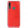 Кожаная накладка-чехол для Huawei P Smart Z / Honor 9X (STK-LX1) (красный)