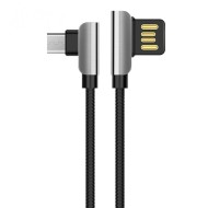 Угловой кабель micro-USB Hoco U42 Exquisite (черный) Угловой кабель micro-USB Hoco U42 Exquisite (черный)
