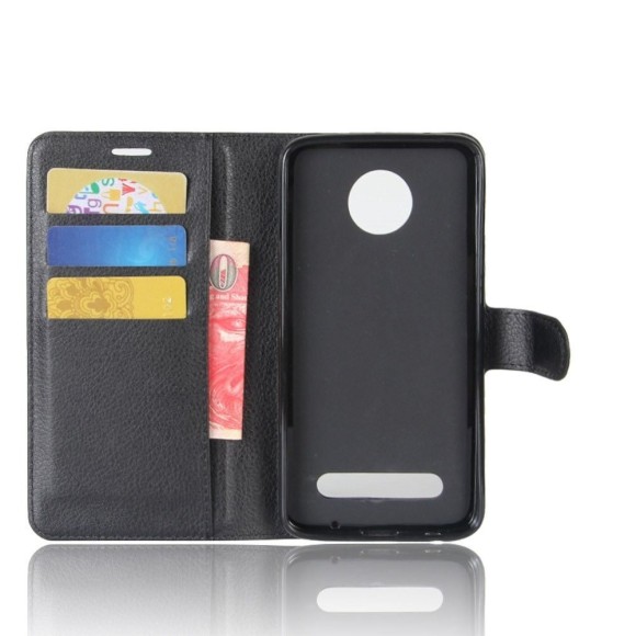Чехол с визитницей для Motorola Moto Z2 Play (черный)