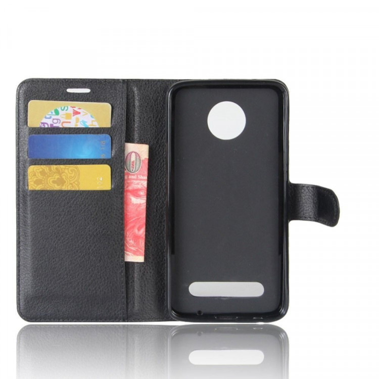 Чехол с визитницей для Motorola Moto Z2 Play (черный)