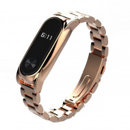 Стальной браслет для Xiaomi Mi Band 2 (золотой) Стальной браслет для Xiaomi Mi Band 2 (золотой)