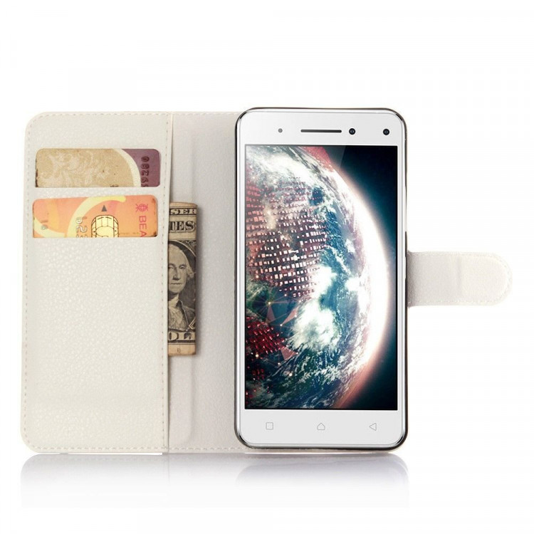 Чехол с визитницей для Lenovo Vibe S1 (белый)