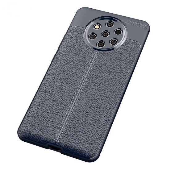Чехол-накладка Litchi Grain для Nokia 9 PureView (темно-синий) Чехол-накладка Litchi Grain для Nokia 9 PureView (темно-синий)