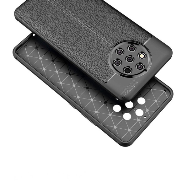 Чехол-накладка Litchi Grain для Nokia 9 PureView (темно-синий) Чехол-накладка Litchi Grain для Nokia 9 PureView (темно-синий)