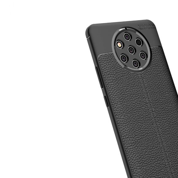Чехол-накладка Litchi Grain для Nokia 9 PureView (темно-синий) Чехол-накладка Litchi Grain для Nokia 9 PureView (темно-синий)