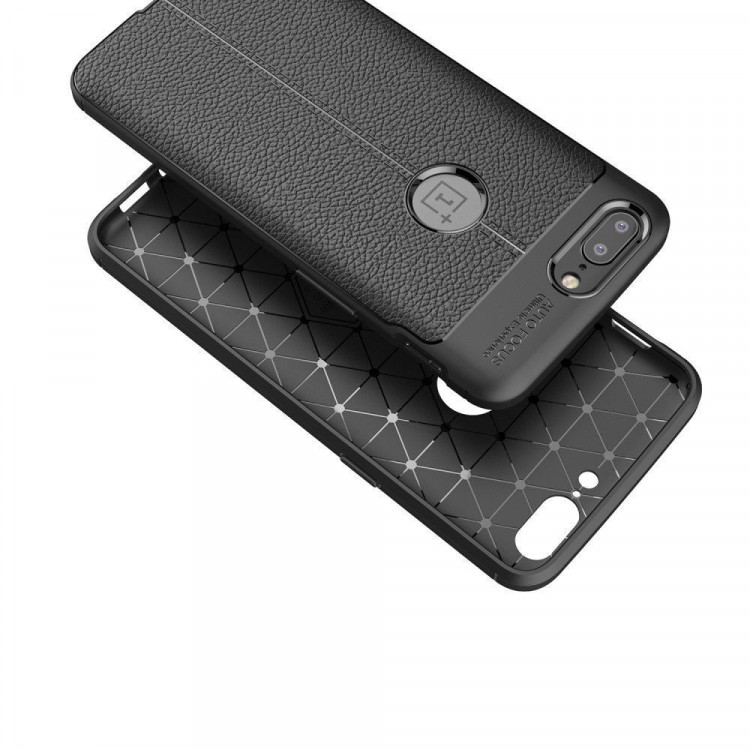 Чехол-накладка Litchi Grain для OnePlus 5 (красный)